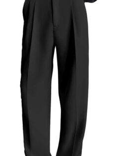 FTX Men Relaxed Black Lycra Blend Trousers