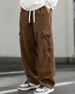 Samfor Pant for Men Casual Feel Cargo Joggers for Men – Cotton Loose Fit Utility Pants with 6 Pockets | Durable Outdoor & Hiking Trousers for man