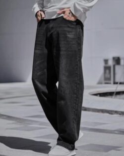 Men’s Baggy Fit Jeans – Loose Fit High-Rise Denim – Comfortable Casual Wear Jeans for Men