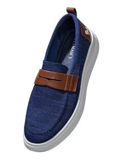 Neeman's The Brunch Loafers for Men | Comfortable, Flexible & Breathable Knitted Upper and Faux Leather