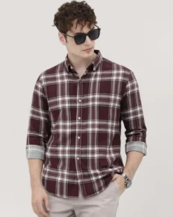 Men's Cotton Casual Printed Checkered Stylish Latest Shirt for Men
