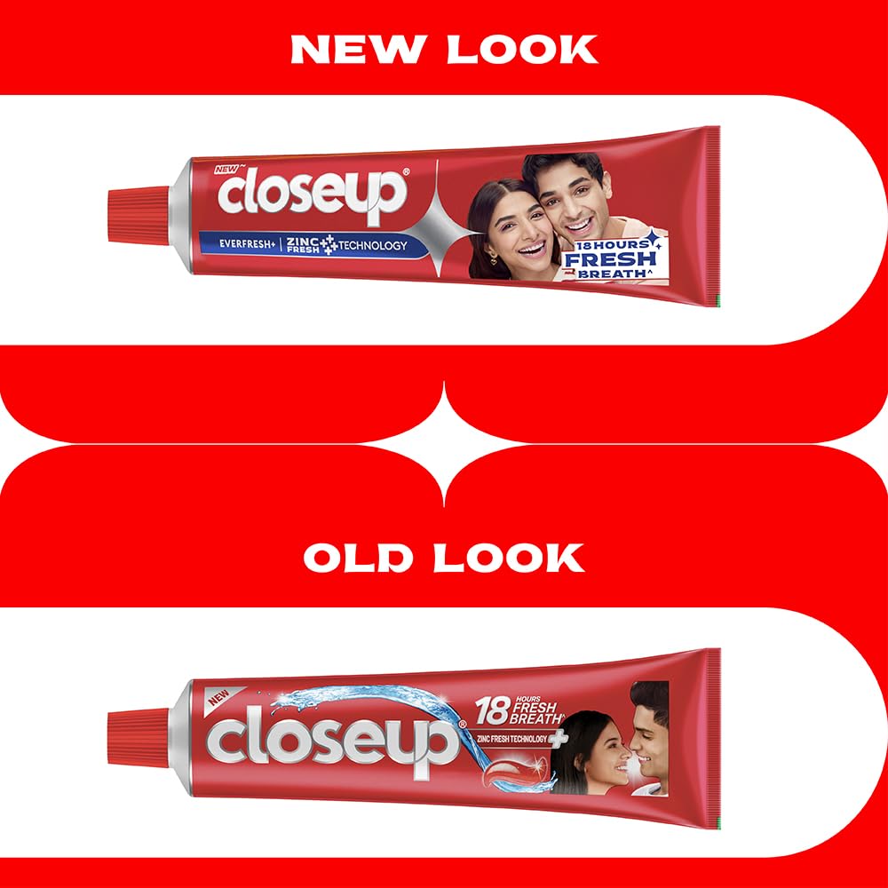 Close Up Toothpaste | Long lasting 18 Hours Of Fresh Breath & White Teeth - 600g (Pack of 4) - Image 9