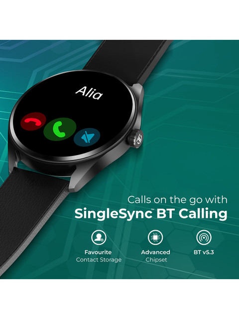 Crest 1.43 AMOLED AOD Working Crown BT & SOS Calling Health Suite IP68 Smart Watch