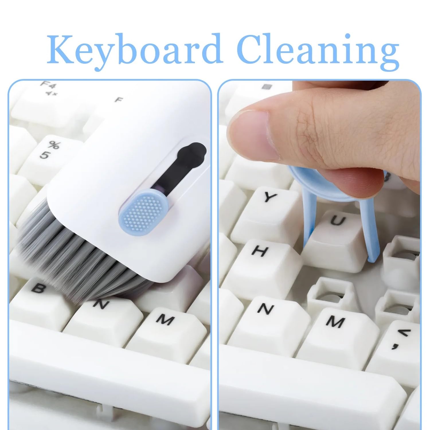 Elfora 7 in 1 Electronic Cleaner kit | Cleaning Kit for iPad | iPhone | Airpods | Monitor Screen | Keyboard | Dust Brush Including Soft Sweep | Swipe | Airpod Cleaner Pen | Key...