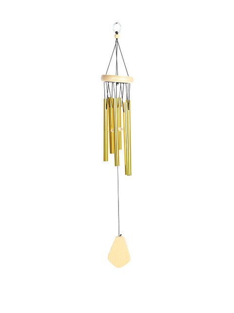 HINDCRAFT Gold Toned Wind Chime for Home Decor