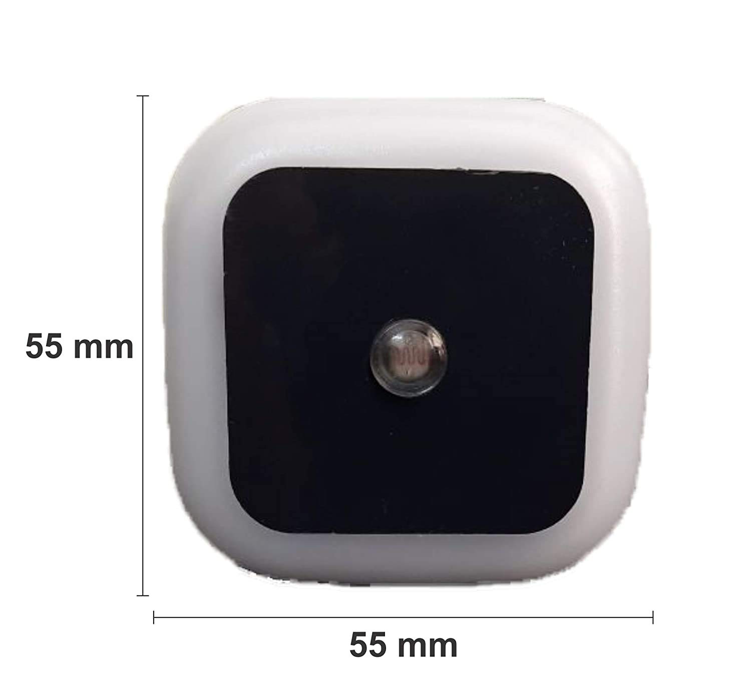 HOARD 0.5W Led Plug in Smart Night Lamp with Automatic Sensor Smart Led Night Lamp -(Warm White) Pack of 1(Polycarbonate)