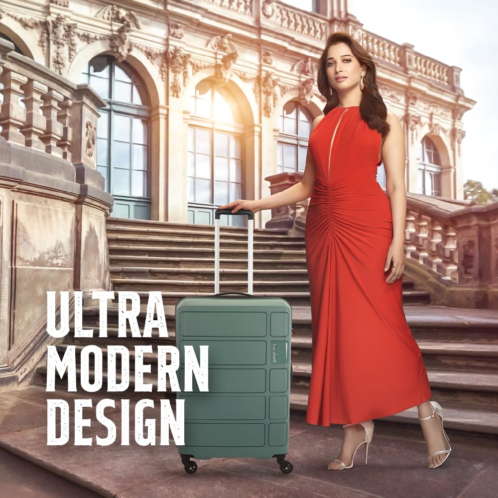 Kamiliant American Tourister Harrier|Trolley Bag Check-in Large Size (79 cms) for Travel| Hard Case Polypropylene (PP) Suitcase|360° 4-Wheel Spinner Luggage Trolley|Combination...