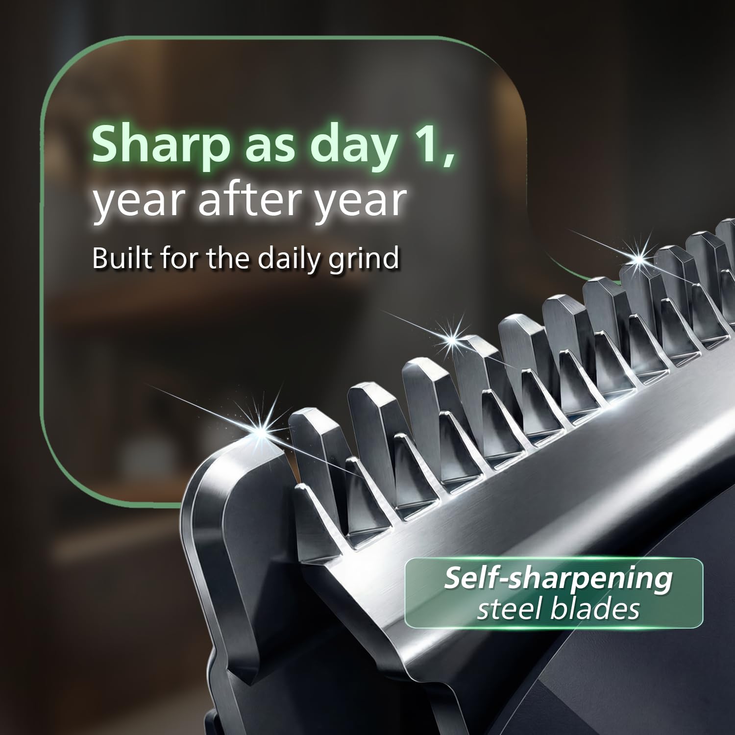 Philips India's No.1 Men's Trimmer | BeardSense Technology | Self-sharpening blades | 13-in-1 Grooming Kit- Beard,Hair,Body, Nose,Intimate | 120min. runtime | 100% Showerproof |...