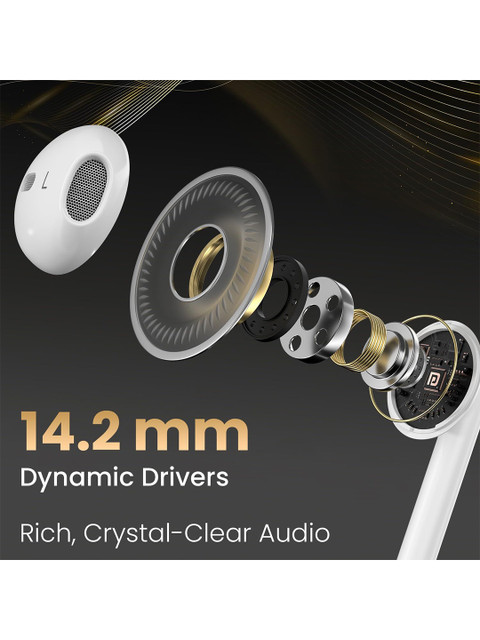 Portronics Ear Type C Wired Earphones with HD Mic Headphones