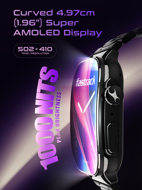 Styler FS2 Pro 1.96 AMOLED Display BT Calling AI Voice Assistant IP68 Smart Watch