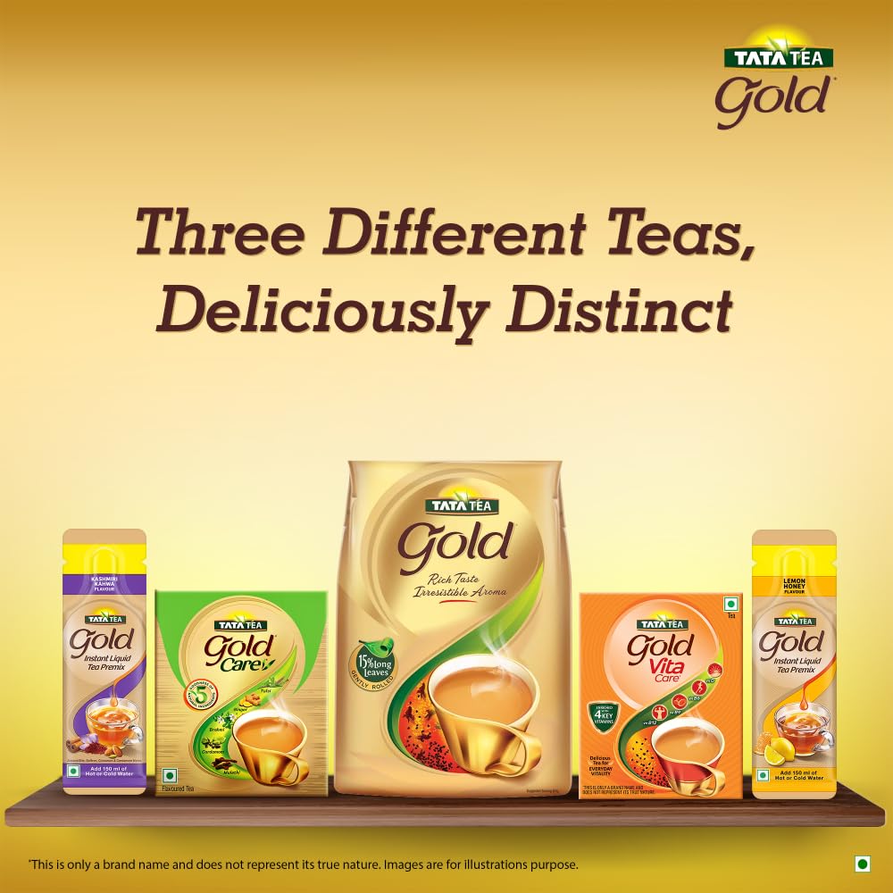 Tata Tea Gold, Assam teas with Gently Rolled Aromatic Long Leaves, Rich & Aromatic Chai, Black Tea, 1.5kg