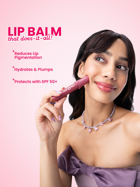 DOT & KEY Meltie Lip Balm In-Vivo Tested SPF 50+ PA+++, With 2% Kojic - Berry Crumble