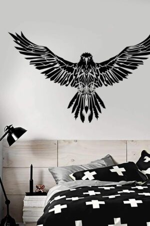 Flying Eagle Wall Stickers Kids Room Bedroom Living Room Home Decoration Grooming Saloon L X H 45 X 50 Cms