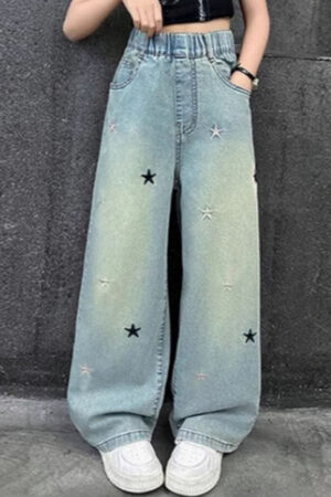 FOREVER FRIDAY Girls Comfort Regular Fit Mid-Rise Jeans