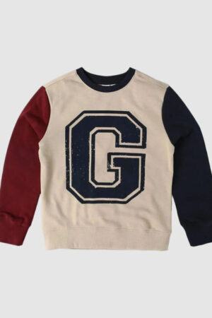 GAP Boys Colorblock Crew Neck Long Sleeves Sweatshirt
