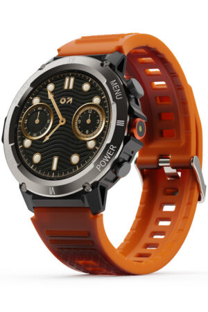 GOBOULT Tuff Hawk Smartwatch with 1.39 HD Display, Working Crown & Quick Access Torch