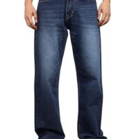 Men’s Baggy Fit Jeans – Loose Fit High-Rise Denim – Comfortable Casual Wear Jeans for Men – Trendy Street Style Denim Pants