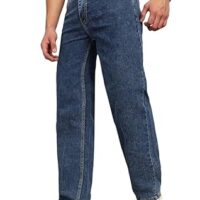 Men’s Baggy Fit Jeans – Loose Fit High-Rise Denim – Comfortable Casual Wear Jeans for Men – Trendy Street Style Denim Pants