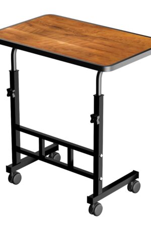 Multi-Purpose Laptop Table, Study Table| Heavy Duty Bed Table| Adjustable for Height, Portable for Office, Work Form Home | DIY Table, Easy to Asembl (ADJ Wood)
