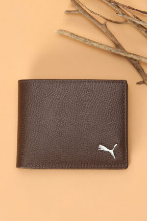 Puma Leather Plain Bi-Fold Wallet