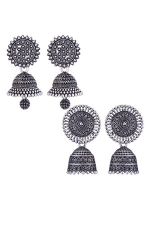 Sangria Alloy Silver-Plated Earrings