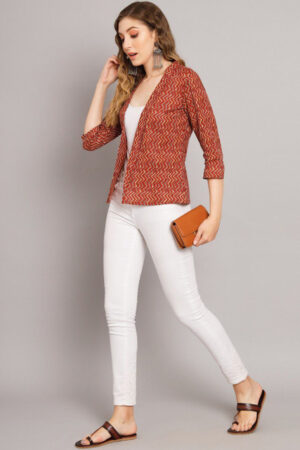 Sangria Women Printed Shrug