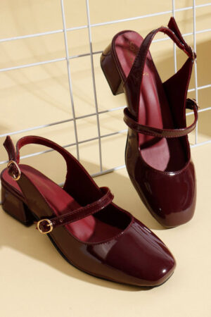 Sole Saga Women Block Mary Janes with Buckles