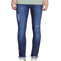 The Indian Garage Co Men Slim Fit Solid Mid-Rise Stretchable Jeans