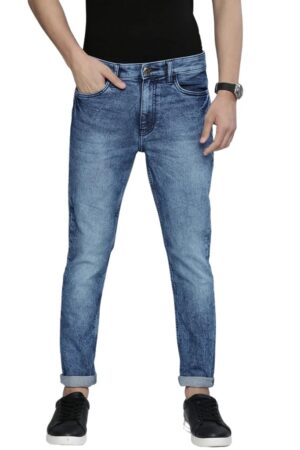 The Indian Garage Co Men Slim Fit Solid Mid-Rise Stretchable Jeans