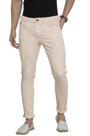 The Indian Garage Co Men Slim Fit Solid Mid-Rise Stretchable Jeans