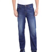 The Indian Garage Co Men Slim Straight Fit Solid Mid-Rise Stretchable Jeans