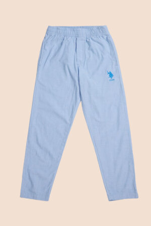 U.S. Polo Assn. Kids Boys Comfort Mid-Rise Cotton Regular Trousers