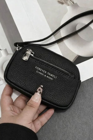 VALERIE Women Textured Zip Detail PU Zip Around Wallet