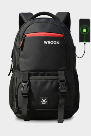 WROGN Unisex Backpack with USB Charging Port 23L
