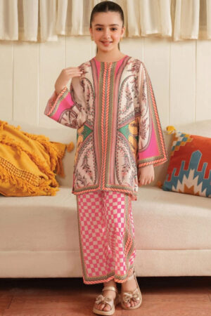 YK Floral Printed Round Neck Tunic with Palazzos