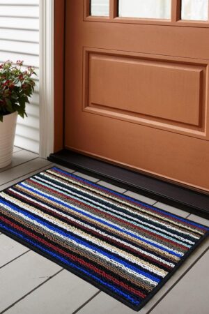 BSB HOME Kingstone Soft Microfiber Tufted Antiskid Doormat for Room | Office | Entrance | Multicolor
