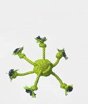 Dogista Durable Crazy Ball Small Knotted Cotton Rope Toys for Teeth Cleaning and Chewing, Small & Medium Dog/Cat/Puppy