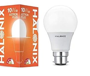 Halonix 10W Cool Day Light LED Light, Pack of 1, (F5BMM030040000000 PK1) B22D, White
