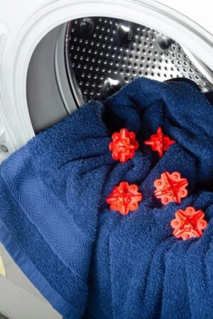 Leawall Reusable Eco-Friendly Laundry Washing Balls for Washing Machine -6pcs (Red)